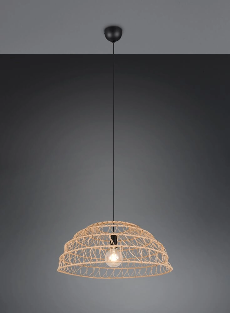 Rattan Pendelleuchte Paulette Ø 60cm Trio 4017807637533