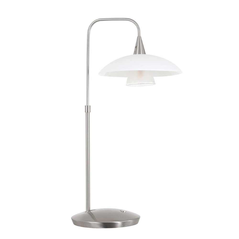 Tischlampe Tallerken Metallgrau Steinhauer 8712746132021