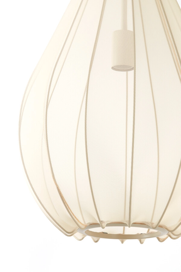 Japandi Pendelleuchte Itela creme Ø 38cm Light & Living 8717807702755