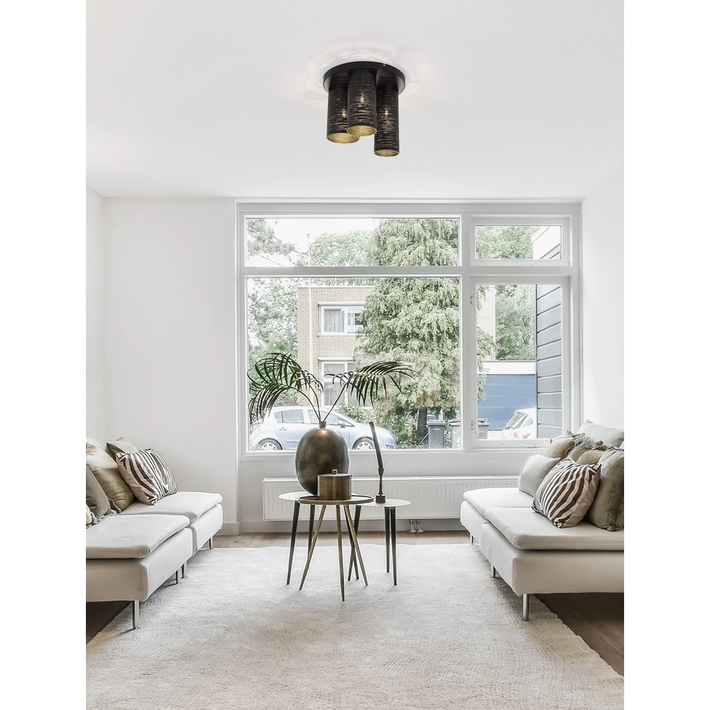 Deckenlampe Zane schwarz Lyora 5212017436436