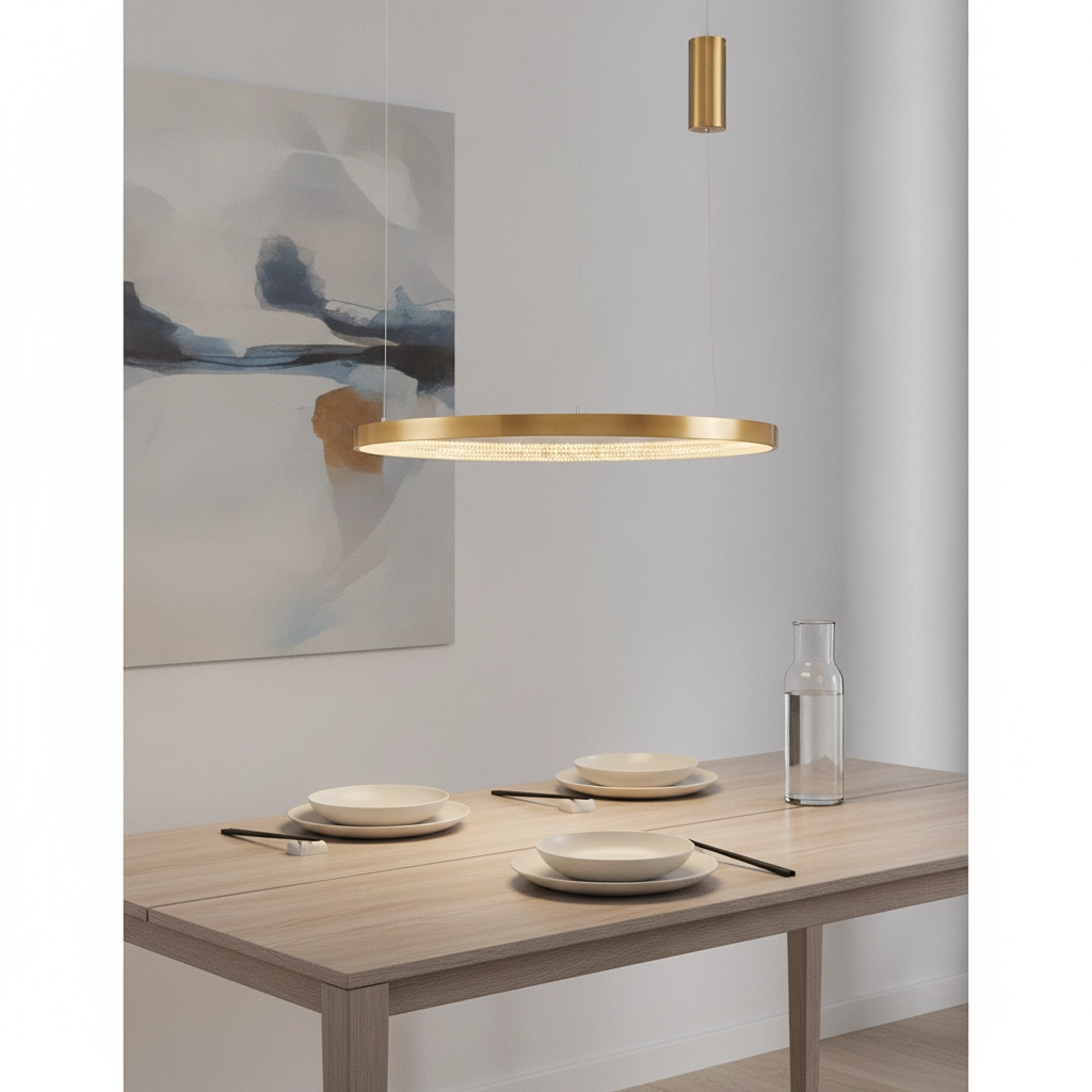 Pendelleuchte Preston gold Ø 80cm