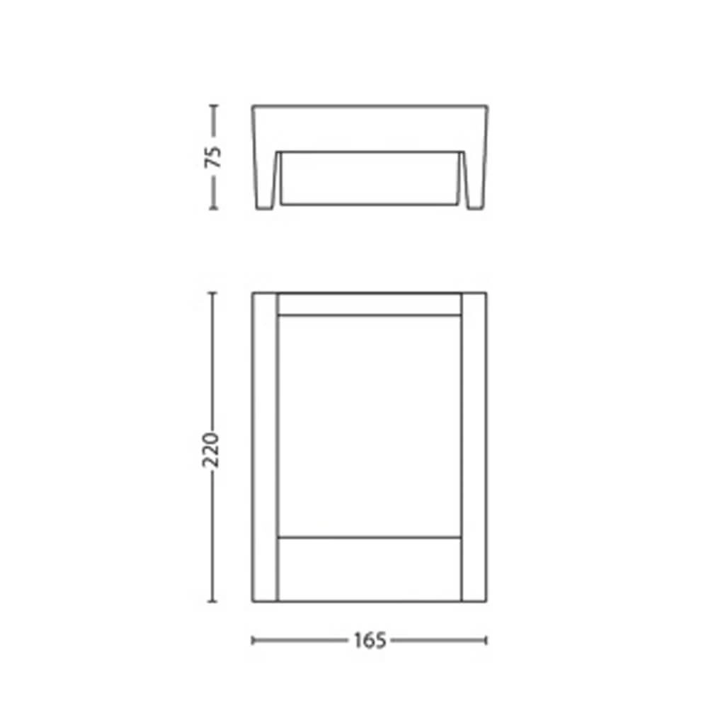 Wandlampe Arbour Anthrazit Philips 8719514490222