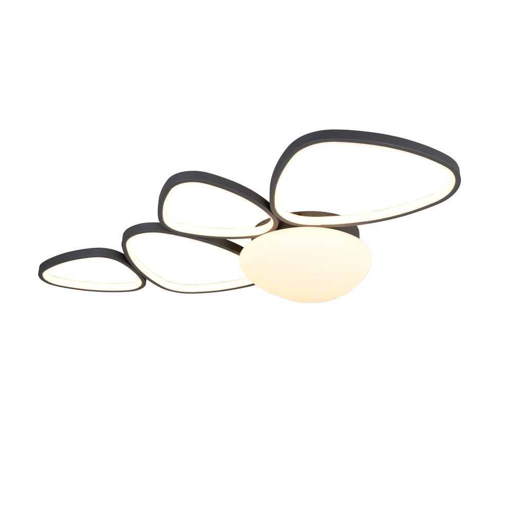 Moderne Deckenlampe Amelio Anthrazit 106 cm