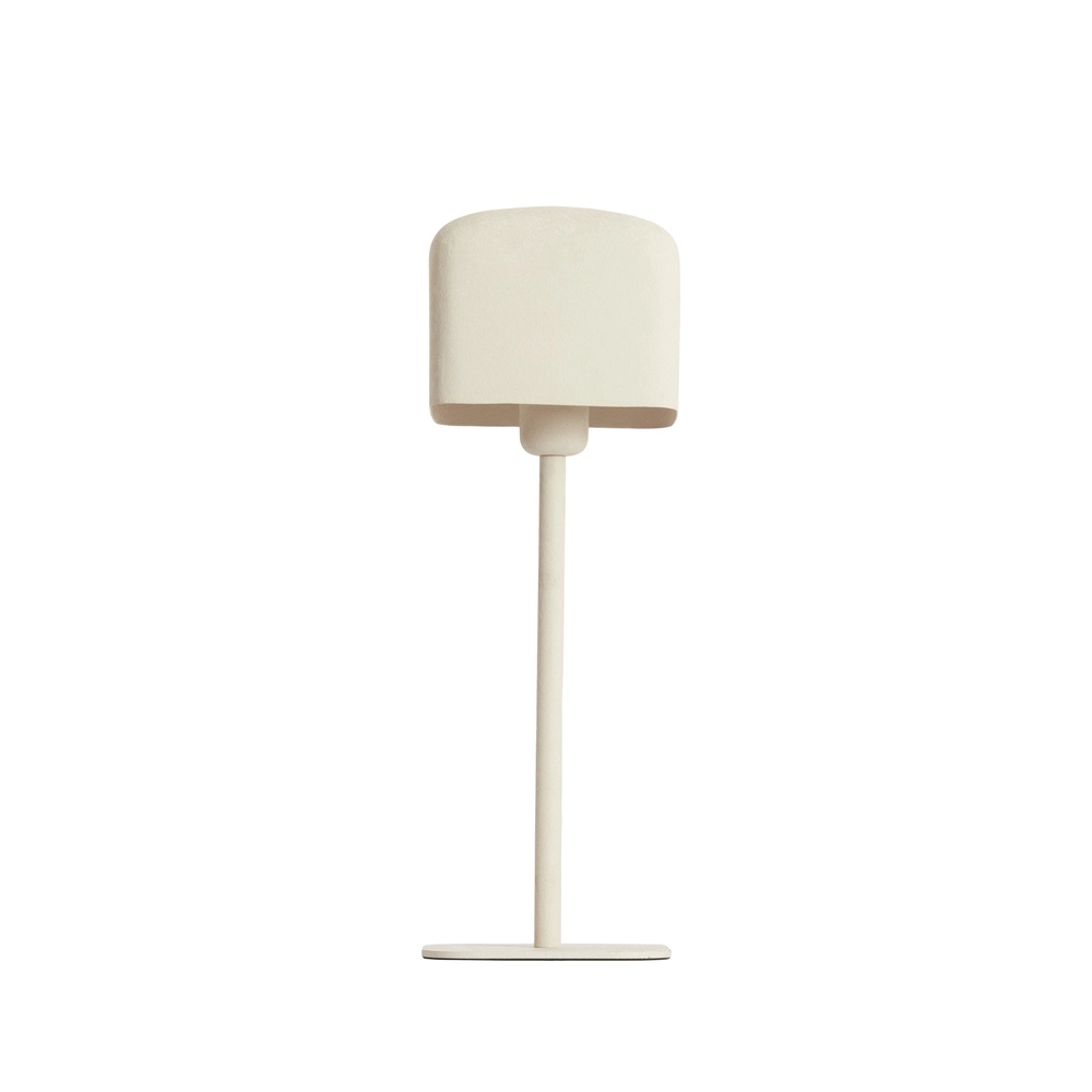 Nachttischlampe Elenie 15x15cm – matte Creme