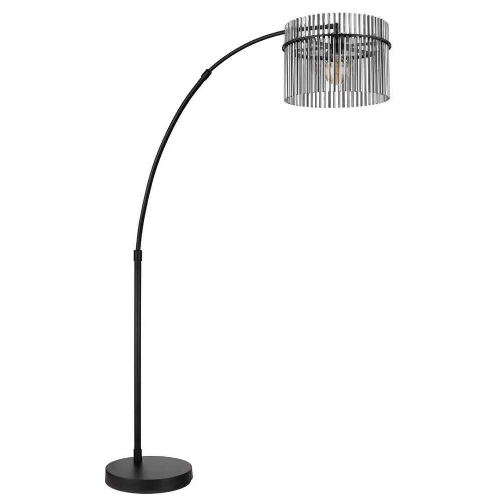 Schwarze Stehleuchte Gorley mit Rauchglas Globo 9007371471942