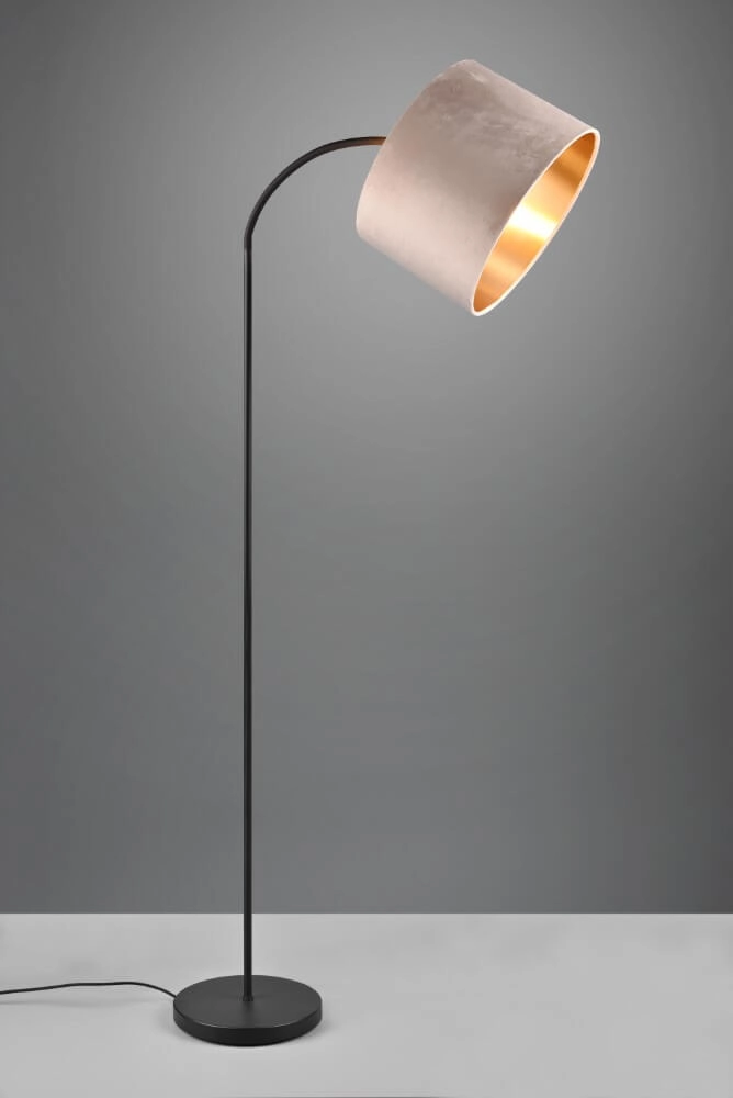 Stehende Stehlampe Julieta Kapuze aus Samt Trio 4017807574159