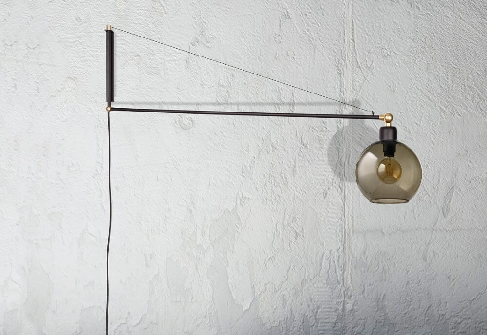 Wandlampe Crane mit Glaskugel Lyora 5903139937498