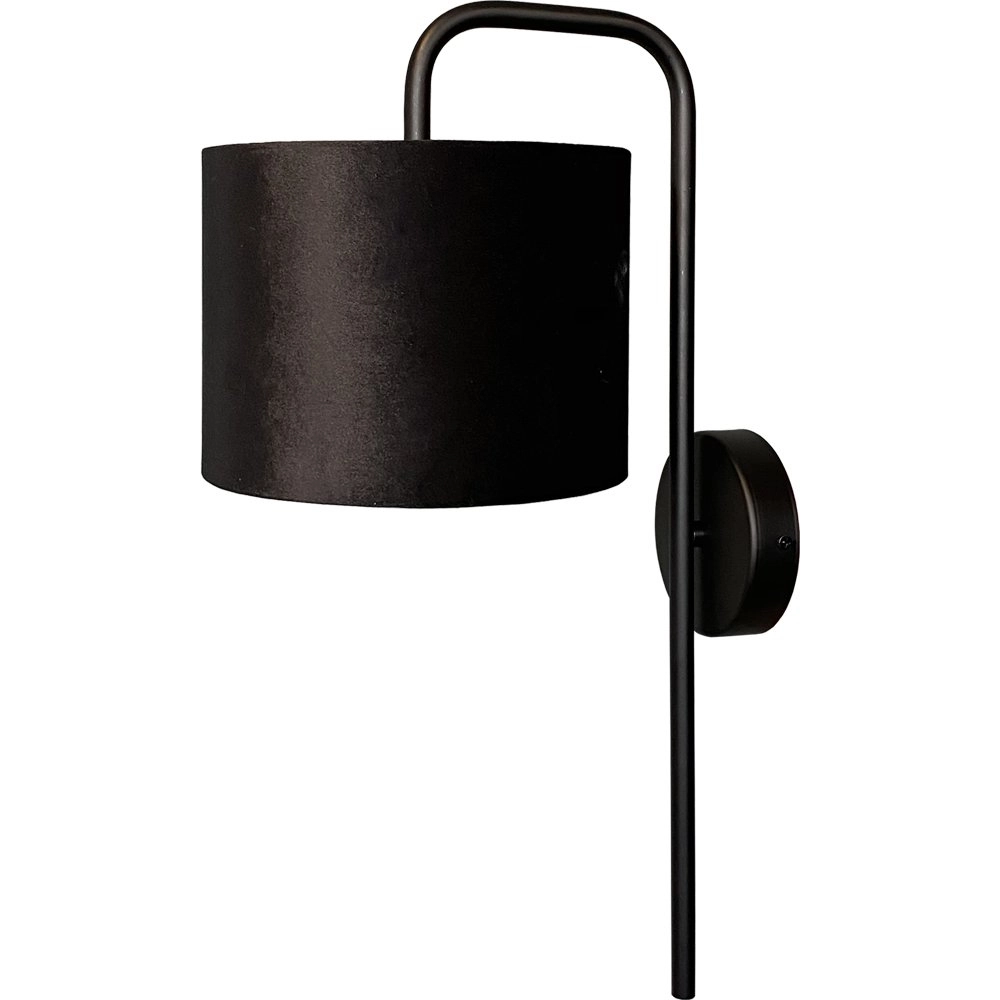 Schwarze Wandlampe Venus mit schwarzem Lampenschirm Masterlight 8718121251172