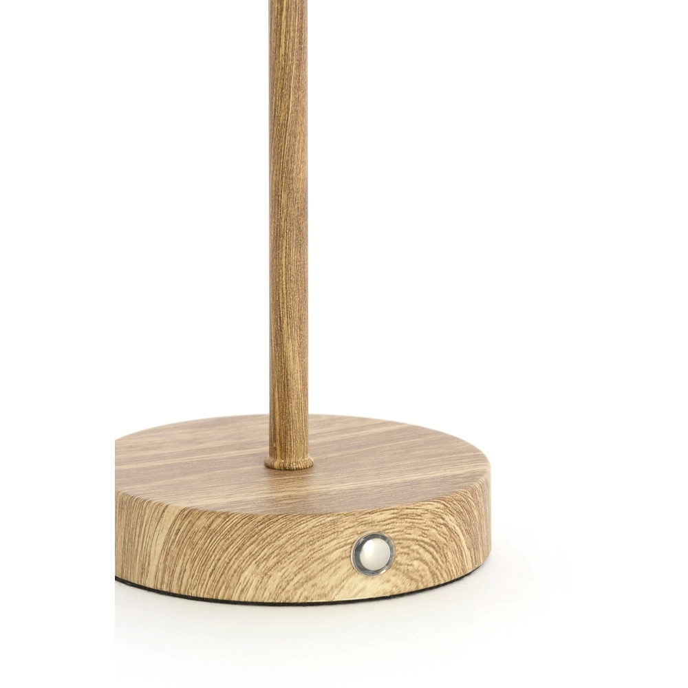 Wiederaufladbare Tischlampe Diny Holzoptik mit Weiß Light & Living 8717807816360