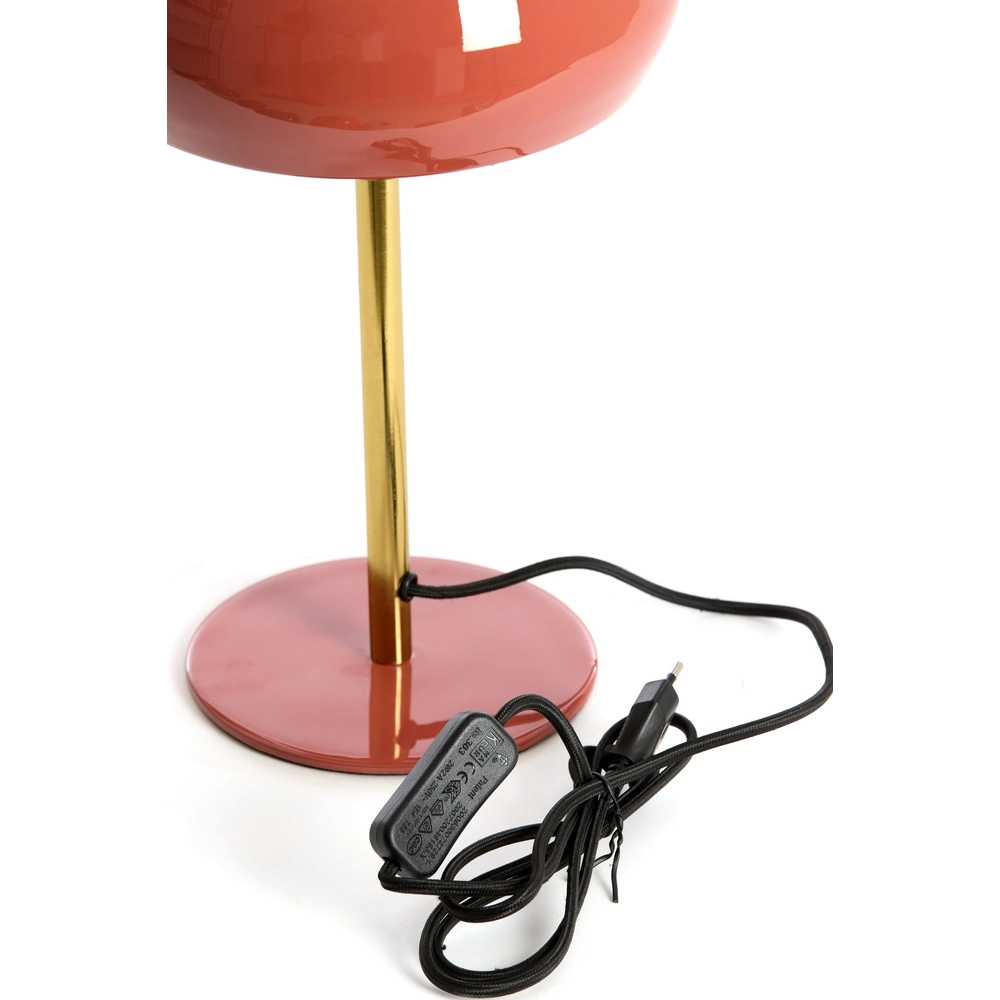 Tischlampe Surin Ø 22cm – glänzende Koralle mit Gold Light & Living 8717807743420