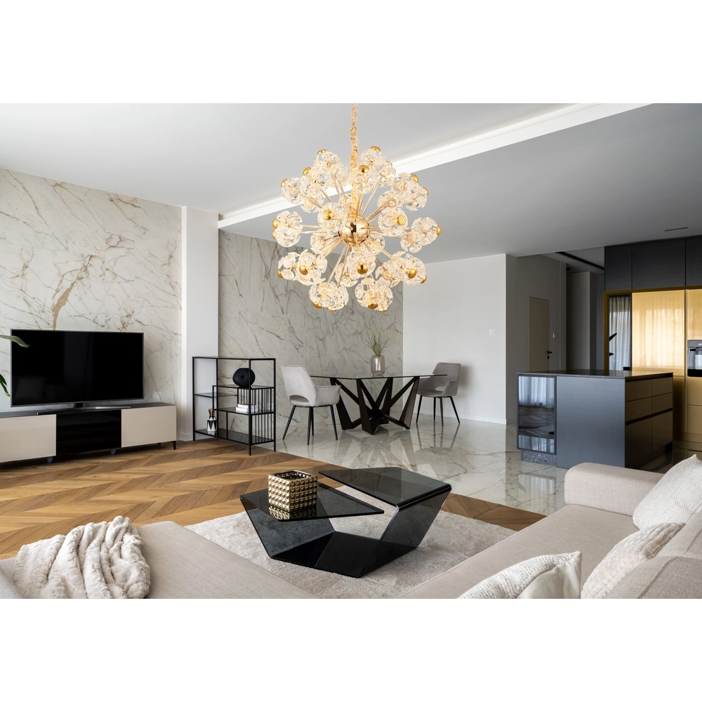 Goldene Pendellampe Floriella Ø 80cm Globo 9007371510559