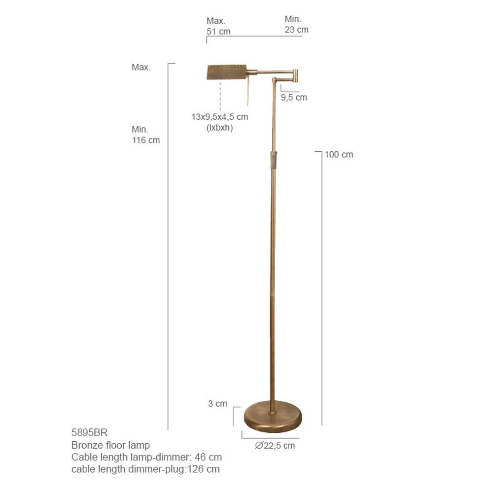 LED Stehleuchte Mexlite Stehlampe Steinhauer 8712746049541