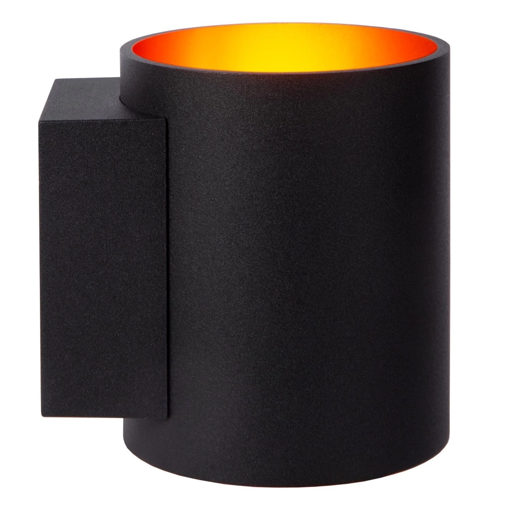 Wandlampe Xera Ø 8 cm schwarz Lucide 5411212233646