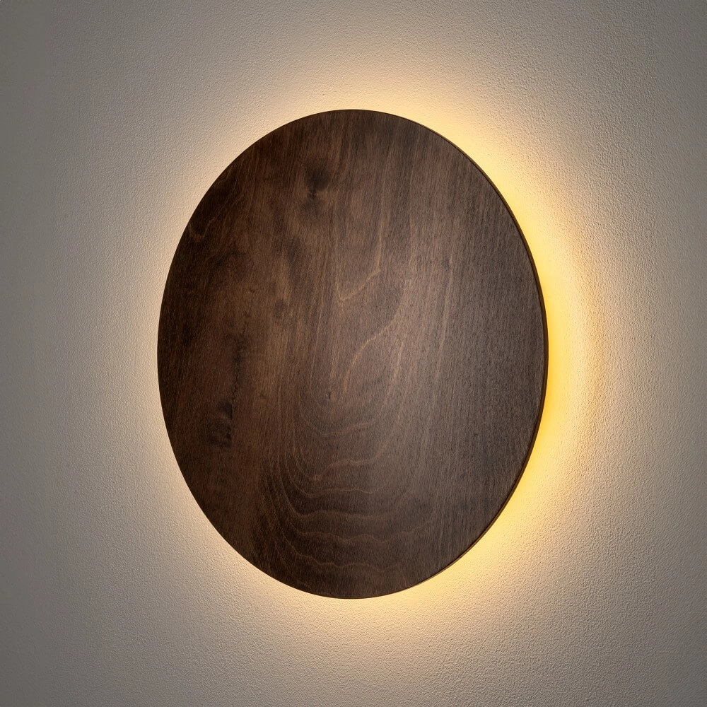 Wandleuchte Ring Timber L LED-Holz Lyora 5903139112918