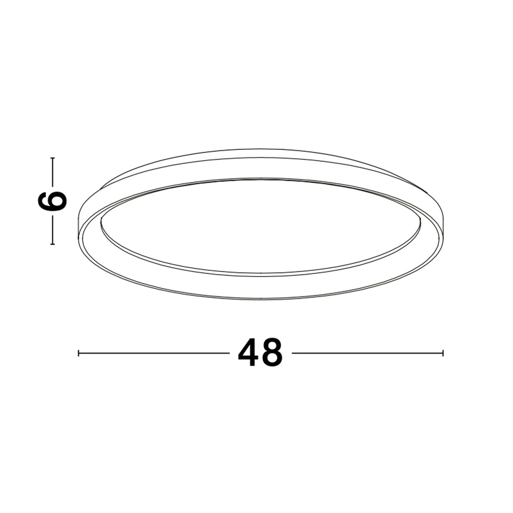 Design-Deckenleuchte Pertino Ø 48cm weiß Lyora 5212017445988