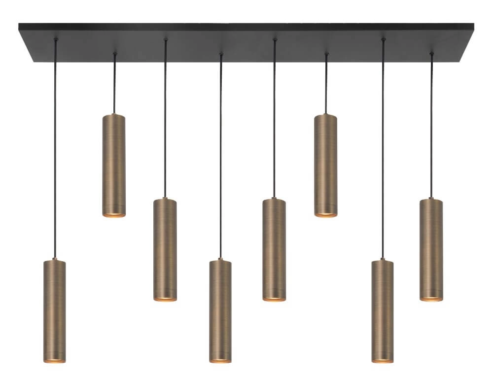 Dining room pendant lamp Perugia bronze - 8x GU10