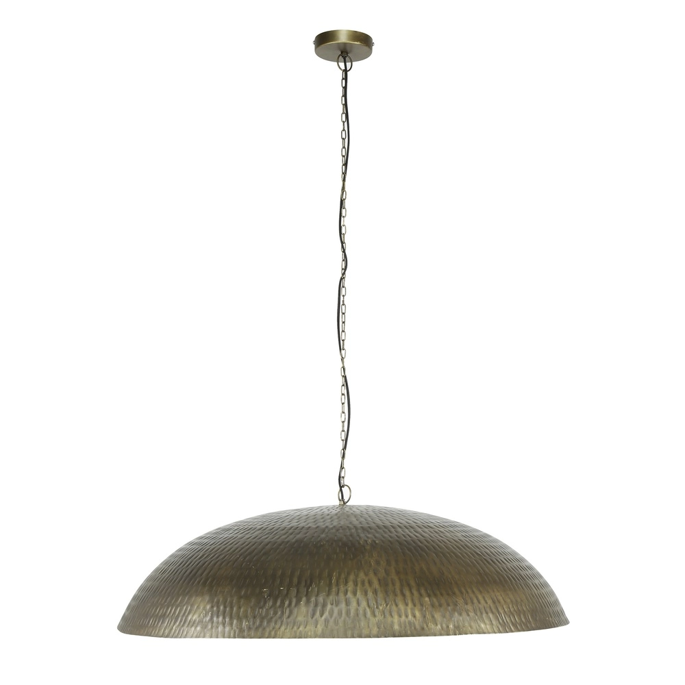 Metallrunde Pendellampe Cupola Ø 90 cm – Kupferbronze Lyora 8716803511064