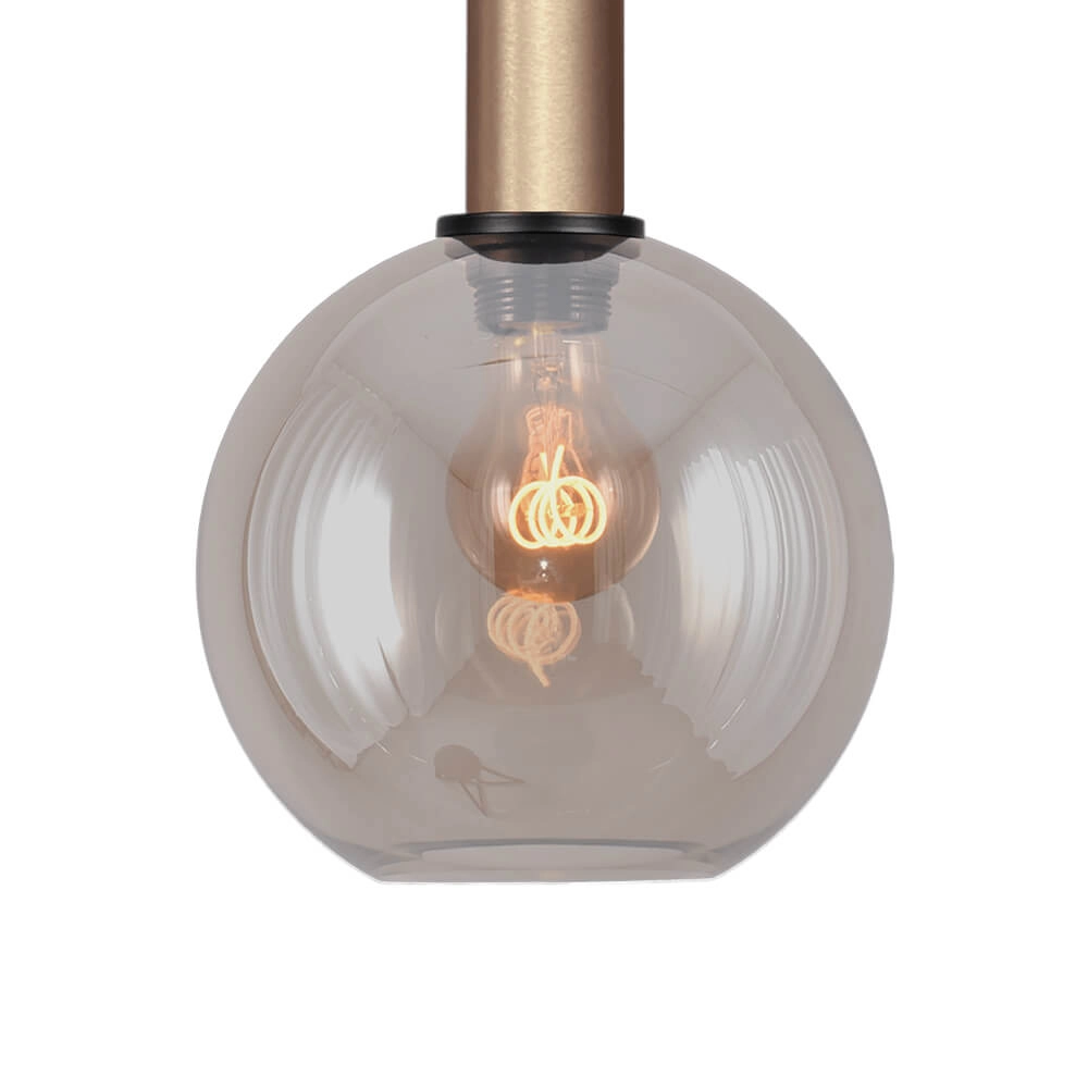 Hängelampe Ø 20cm Bella 2 Messinggold mit Goldglas Masterlight 8718121333922