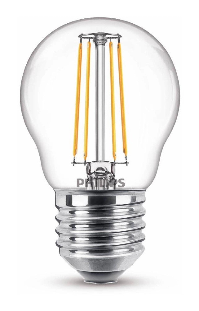 Lichtquellenkugel 4,3W - E27 - 2700K - 470 lumen 2er-Set Philips 8718699763893