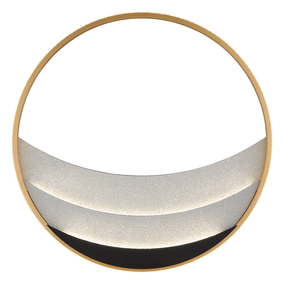 Einzigartige Deckenlampe Constance schwarz mit goldener Ø 52 cm Globo 9007371572847