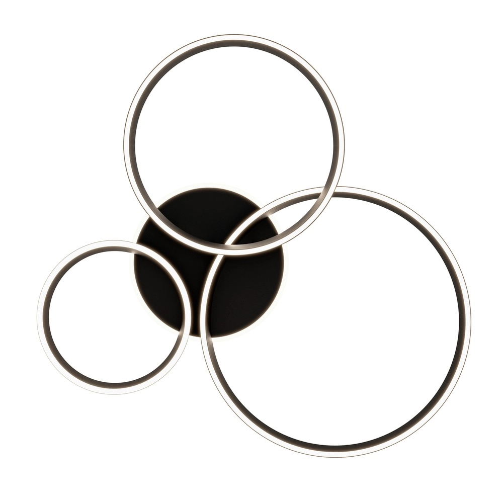 Moderne Deckenlampe Girifalco Schwarz 96 x 84 cm Eglo 9008606408757