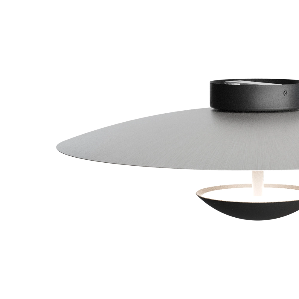 Deckenlampe 16 cm Scala Ø 45 cm schwarz mit Nickel Masterlight 8718121397436