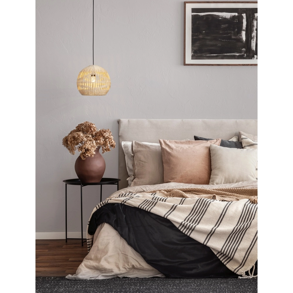 Rattan Pendelleuchte Marlo Kugel Ø 30cm Lyora 5212017438829