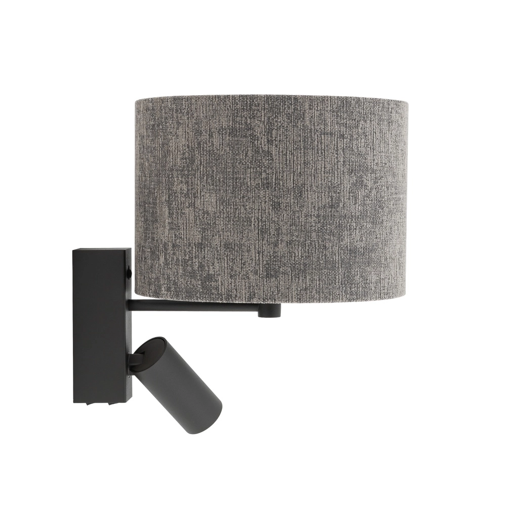 Wandlampe grau Lago mit Tischlampenschirm Lyora 5903139116770