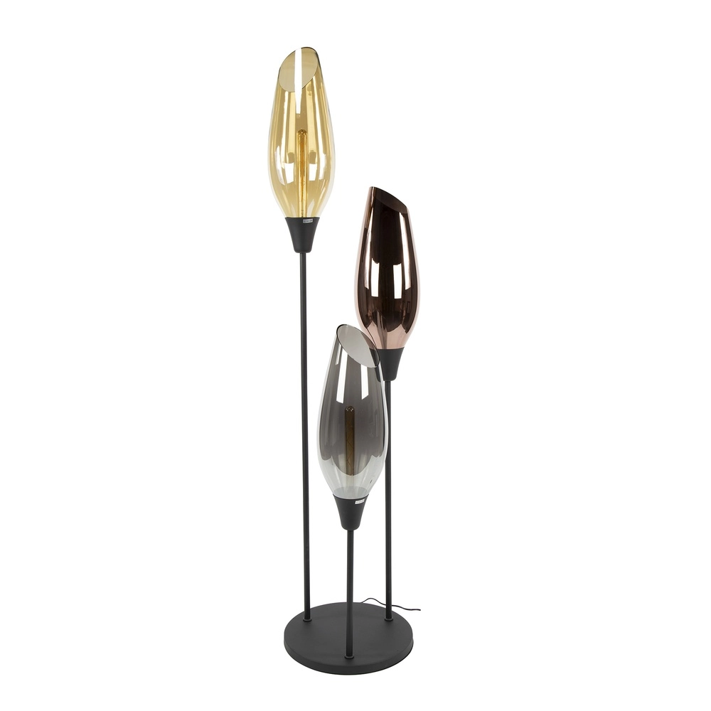 Glas-Stehlampe Cocoon 3x E27 - 168cm - XL Glas Lyora 8716803511897