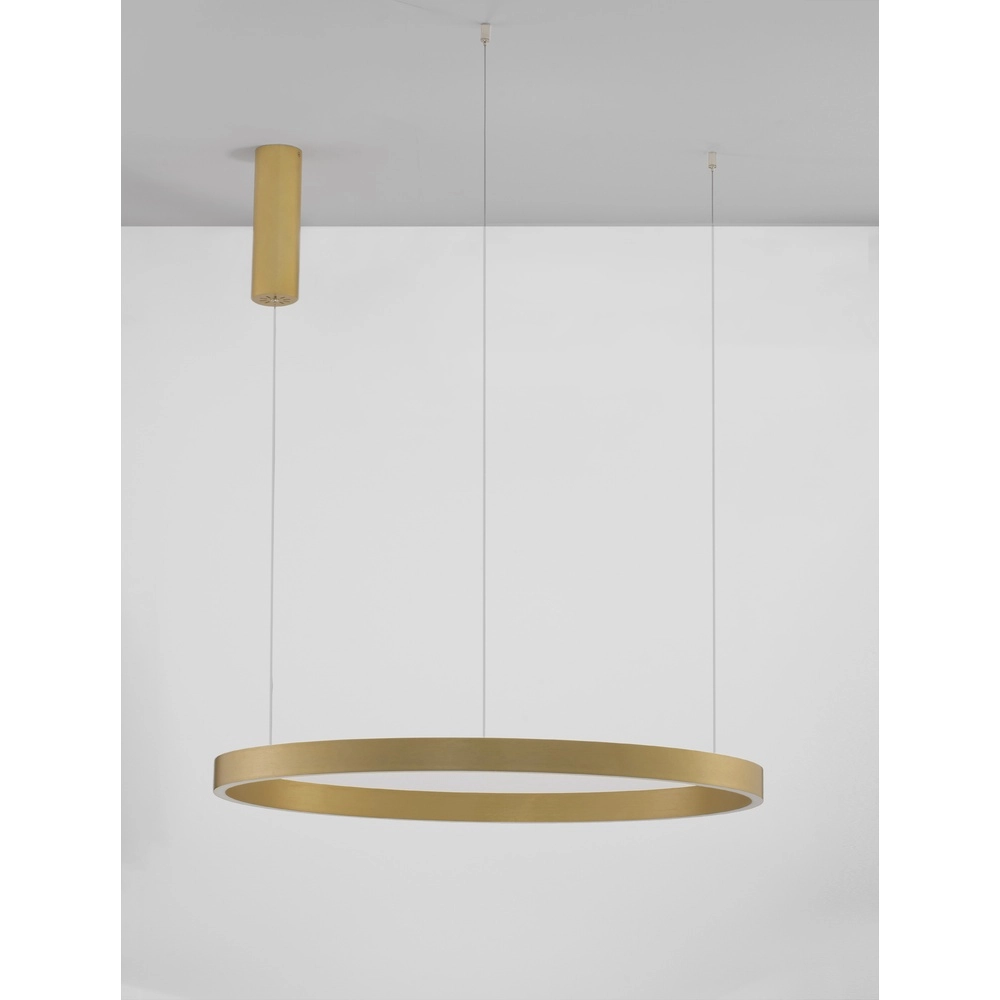 Goldene Pendelleuchte Elowen Ausführung Ø 80cm Lyora 5212017439109
