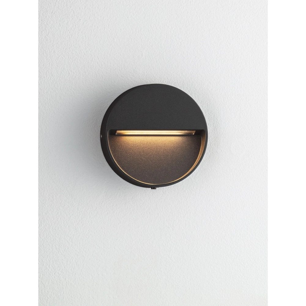 Runde Wandlampe Sete Schwarz Lyora 5212017497925