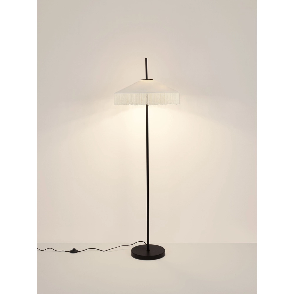 Tiffany-Stehlampe Velvy Beige Lyora 5212017493828