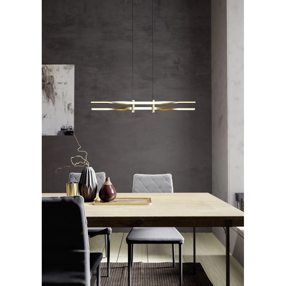 Elegante goldene LED-Pendellampe Colmeal Eglo 9008606313648
