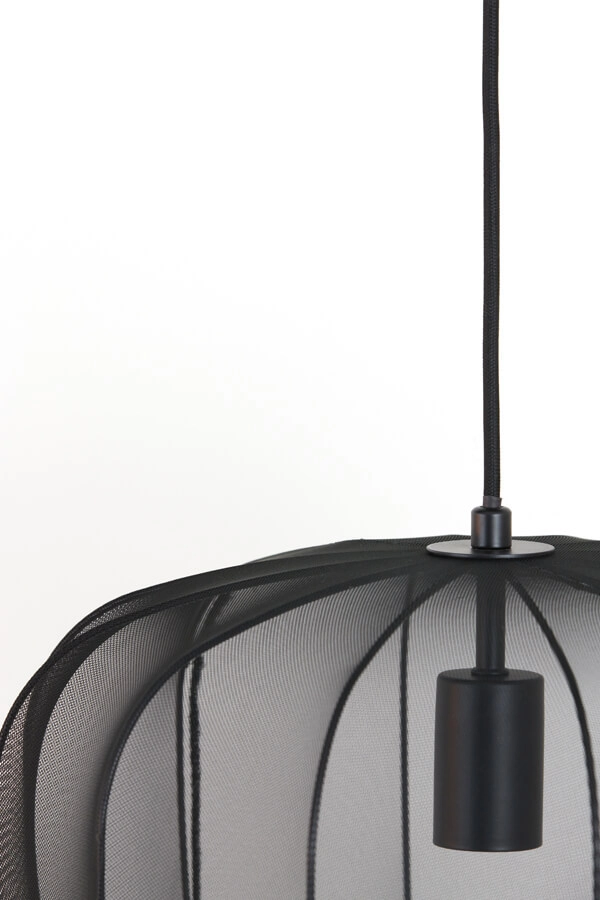 Böhmische Pendelleuchte Plumeria schwarz Ø 40cm Light & Living 8717807651381