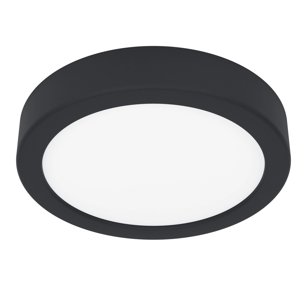 LED-Deckenlicht Fueva 6 rund – schwarz – Ø 16,6 cm Eglo 9008606330065