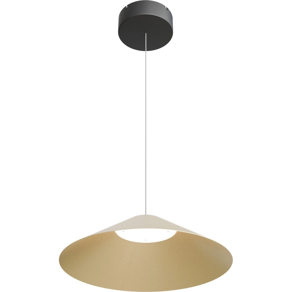 Design-Pendellampe Ceppo schwarz mit goldener Ø 45 cm