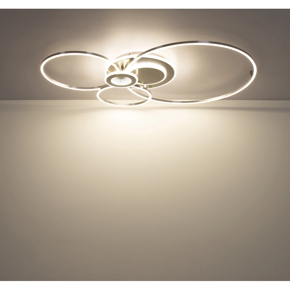 Silbergraue Deckenlampe Beltran Konstruktion Globo 9007371583690