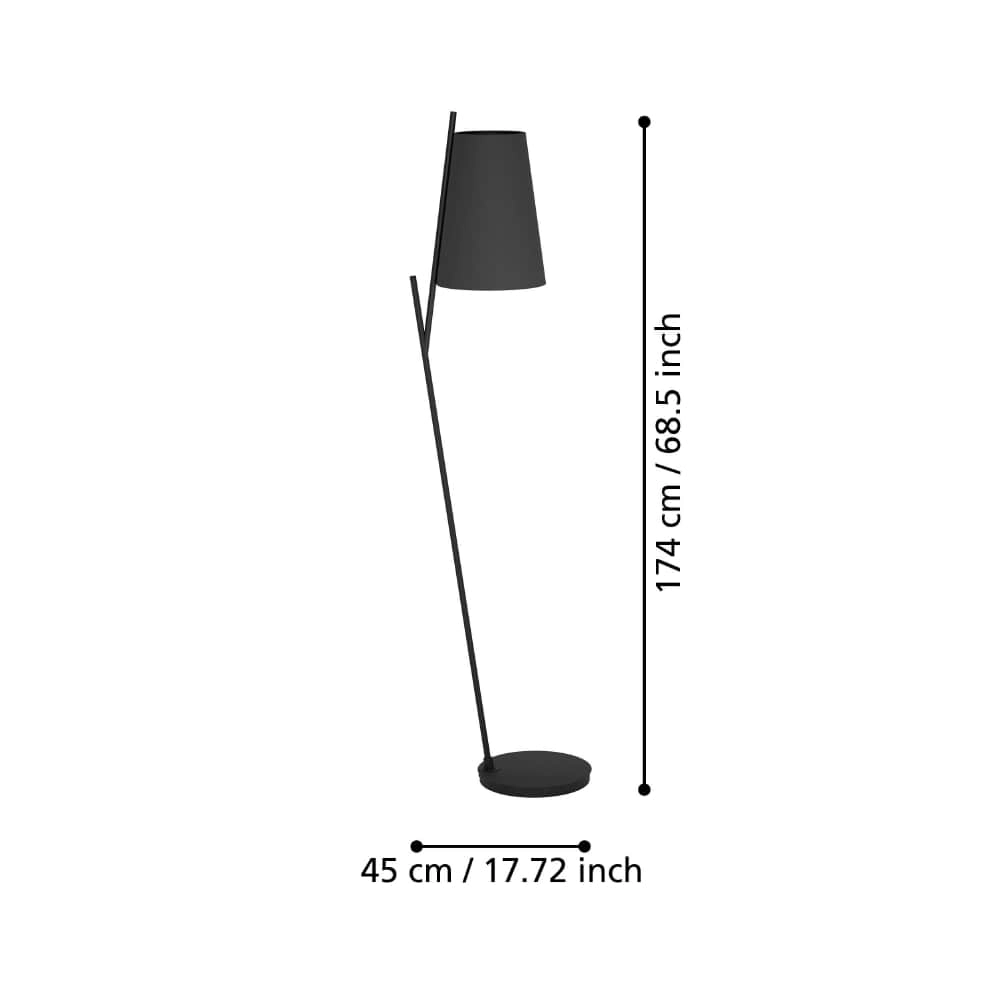 Tischlampe Petrosa mit schwarzer Kapuze Stars of Light 9008606238132