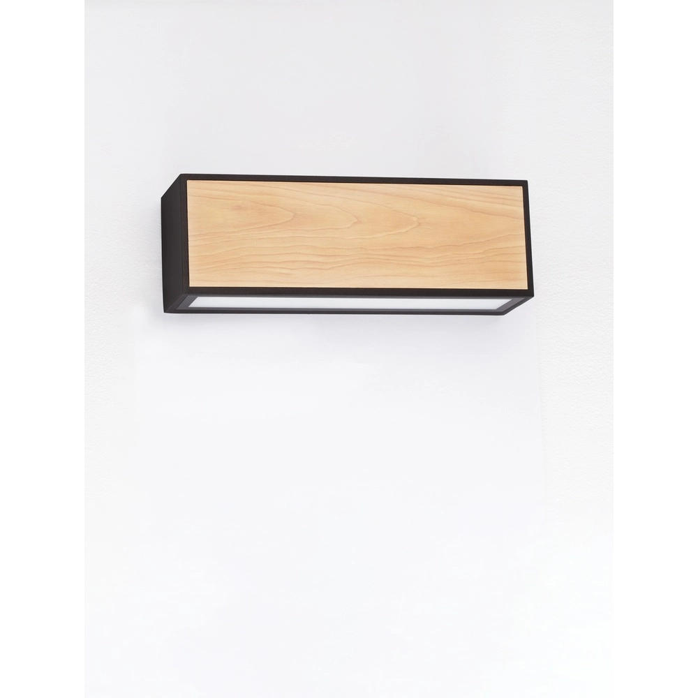 Wandleuchte Astral anthrazit mit Holz Lyora 5212017449948
