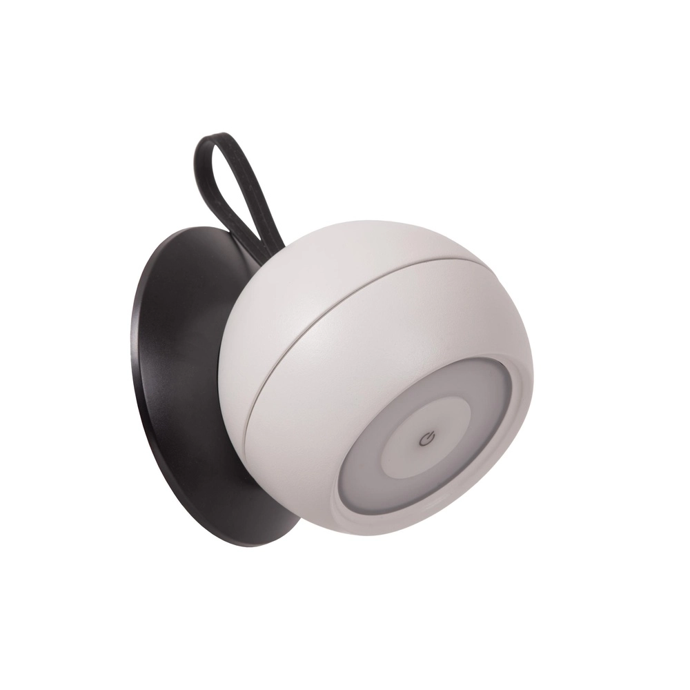 Wiederaufladbare Wandlampe Lunex Weißer Magnetmagnet