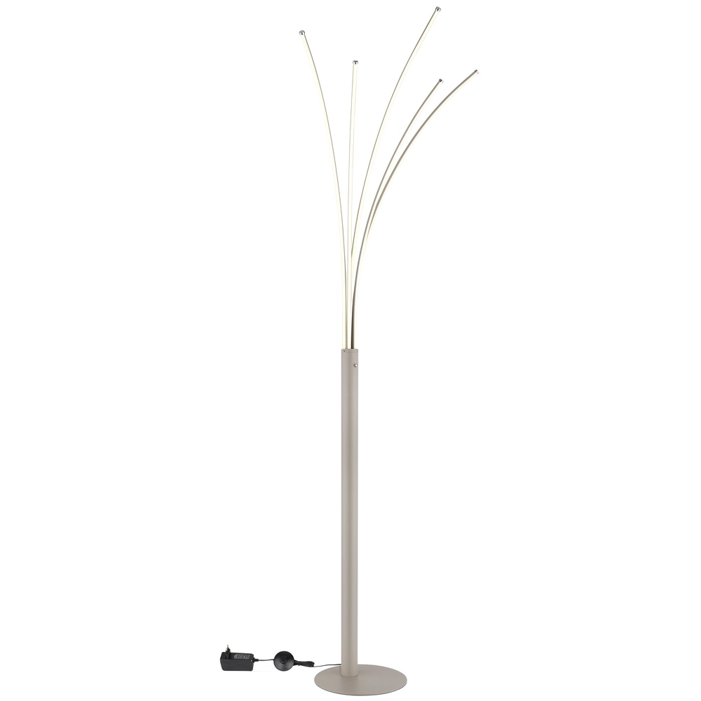 Design-Stehlampe Bizzy Sandbraun Globo 9007371578405