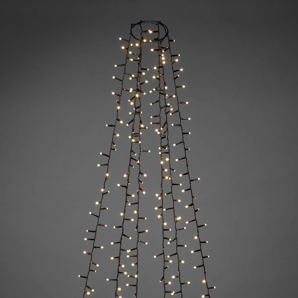Beleuchtungsset 240cm - 6x 110 led - 2700K frosted für den Weihnachtsbaum