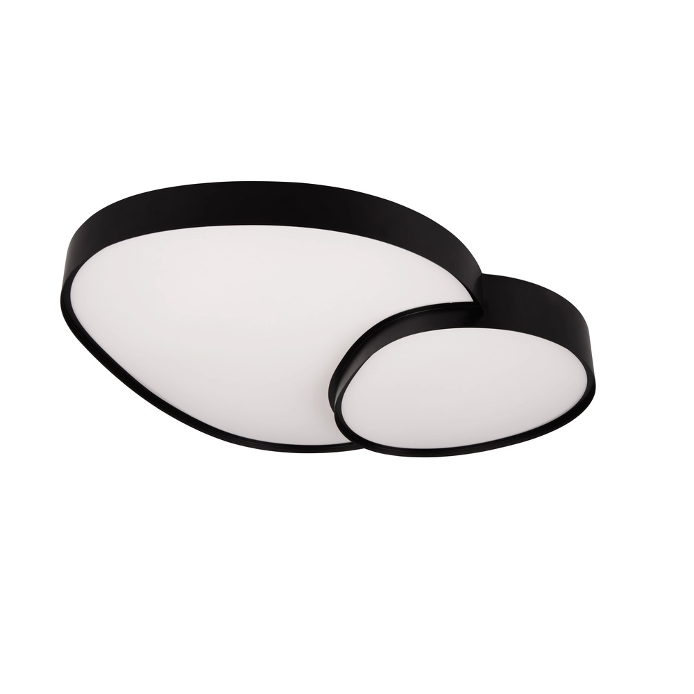 Organische Deckenleuchte Rise 77cm schwarz Trio 4017807600612