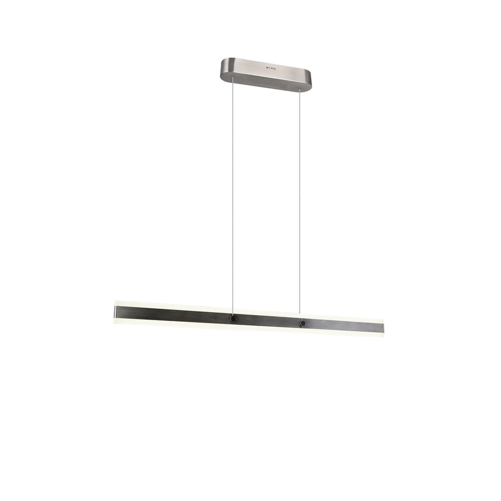 Moderne Pendelleuchte Arcola 115cm Nickel Trio 4017807661996