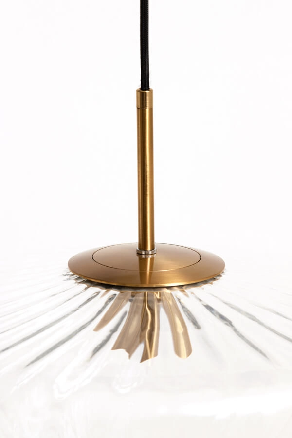 Pendelleuchte Pleat gold Ø40cm Light & Living 8717807687823