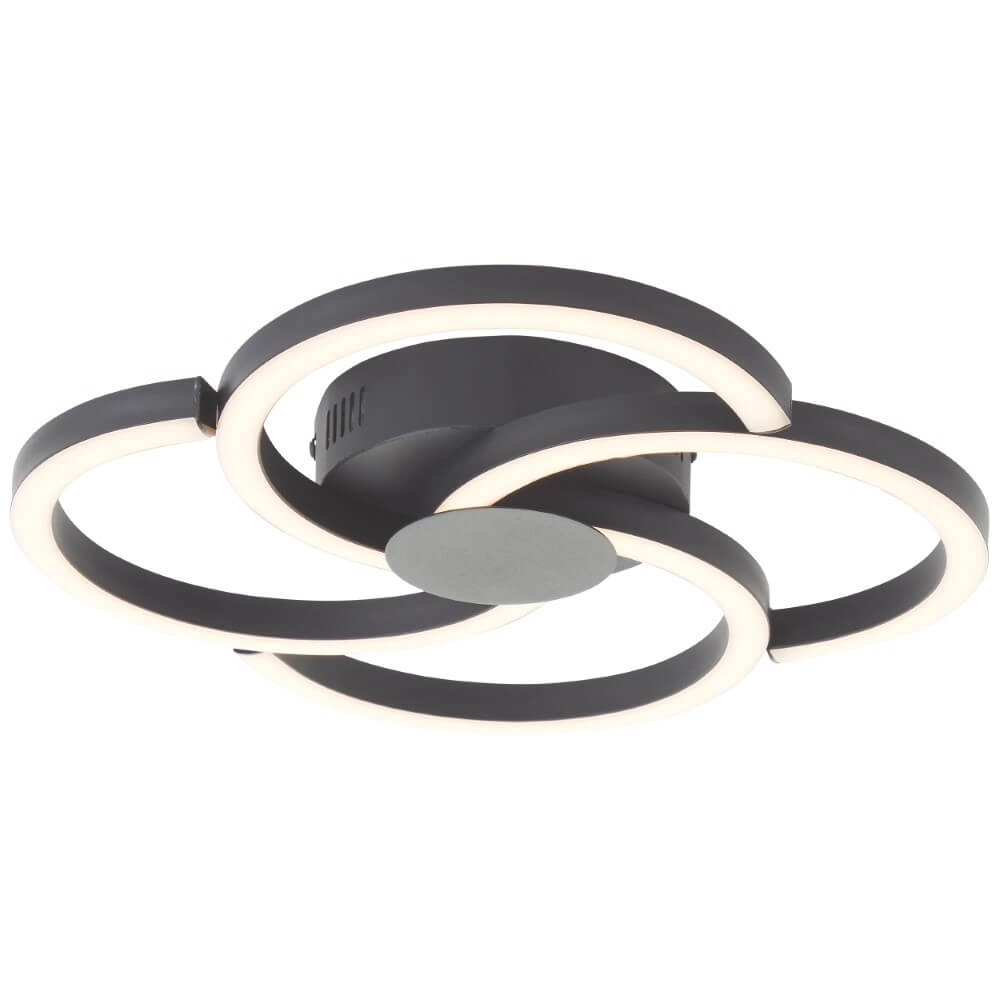 Designer-Deckenleuchte Fico Schwarz