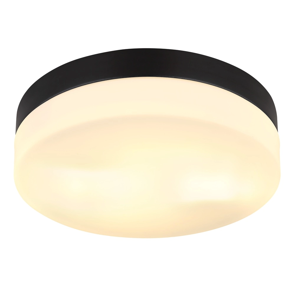 Design-Deckenlicht Vranos schwarz für den Außeneinsatz Ø 24 cm