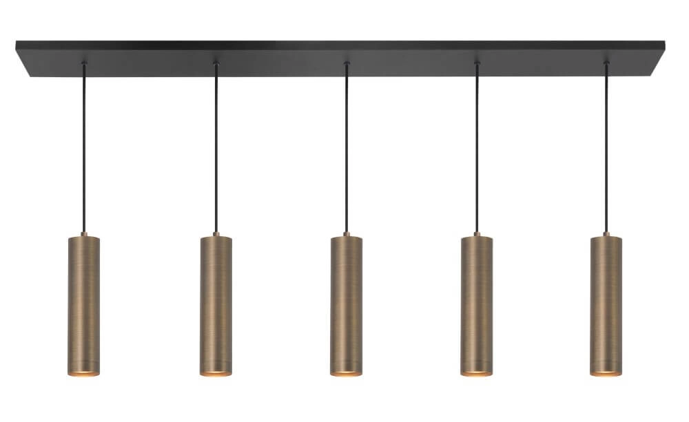 Pendelleuchte für Esszimmer Perugia Bronze - 5x GU10