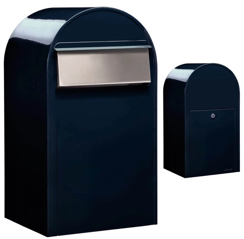 Briefkasten Grande B 5004 i Schwarz Blau Bobi 6417237034298
