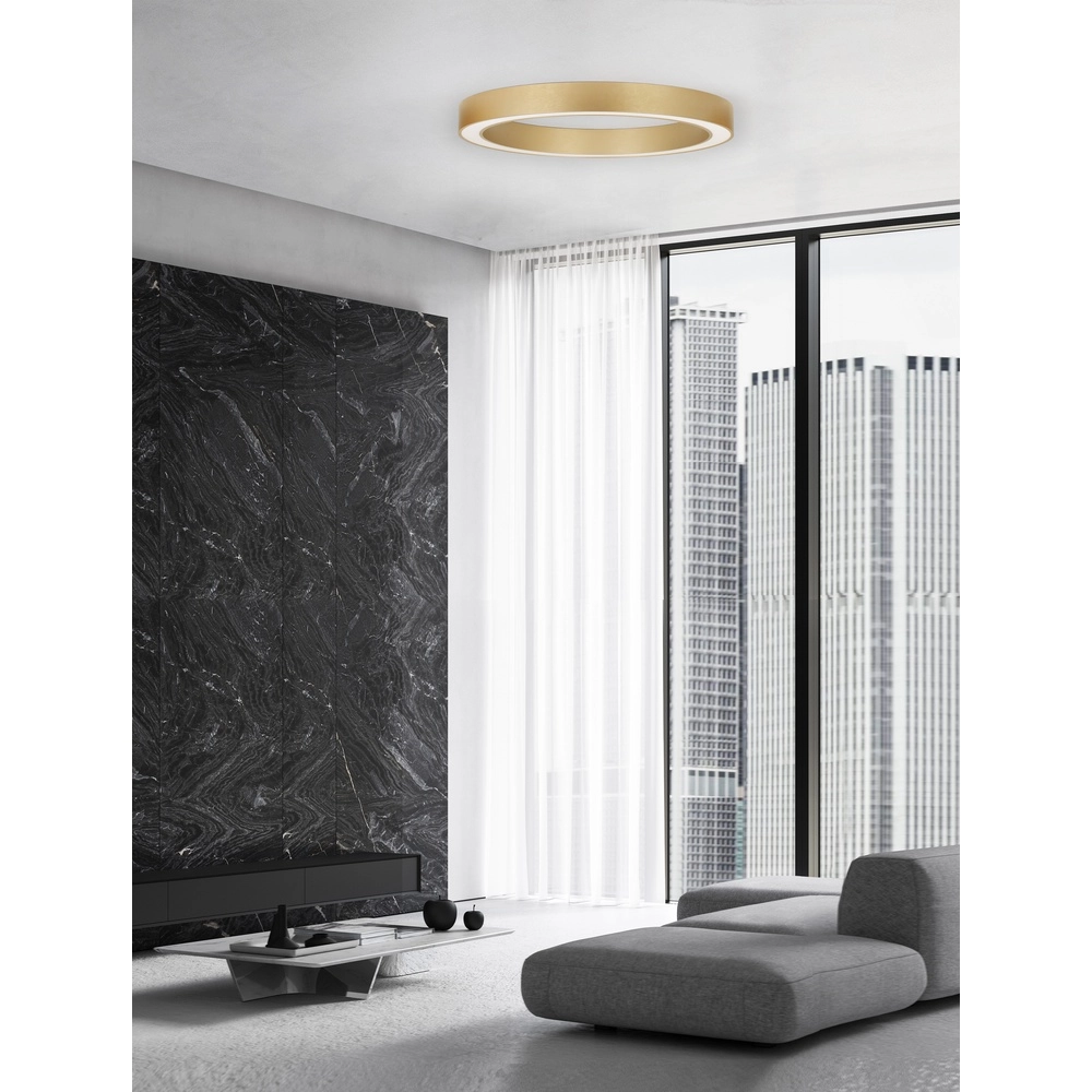 Deckenlampe Morbido gold Ø 80cm